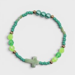 Glaubensfunke – Perlenarmand mit Kreuz - Thumbnail Image 1