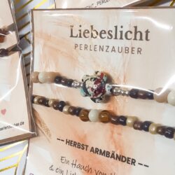 Herbst-Set braun – 2 Perlenarmbänder - Thumbnail Image 2