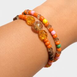 Mutfunke – Perlenarmband in Orange für Energie, Kraft & Mut - Thumbnail Image 1