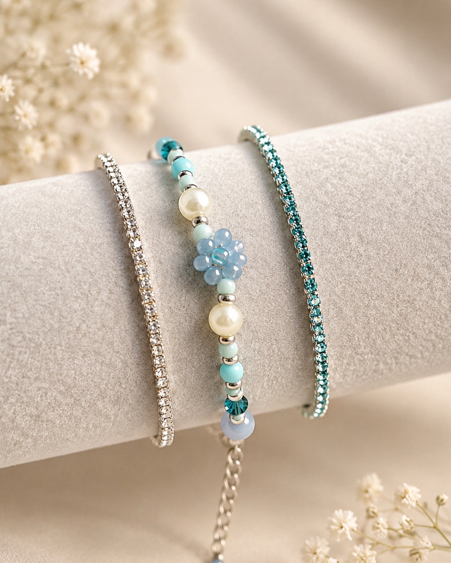 Blütenruhe – Perlenarmband für Balance, Ruhe & Vertrauen – Bild 2