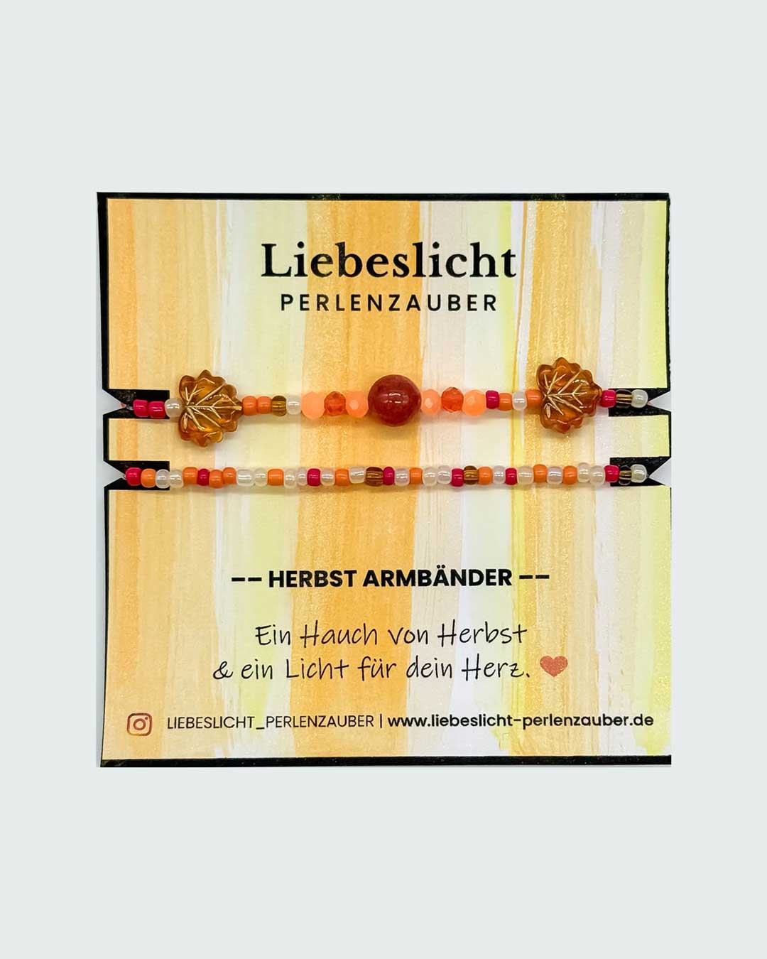 Liebeslicht-Perlenzauber-Herbst-Set-Orange-2-Perlenarmbaender