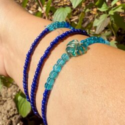 Herbst-Set blau – 3 Perlenarmbänder - Thumbnail Image 2