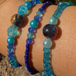Herbst-Set blau – 3 Perlenarmbänder - Thumbnail Image 4