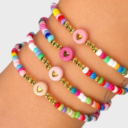 Buntes Zuckerherz – Perlenarmband für Liebe, Selbstliebe & Weiblichkeit - Thumbnail Image 1