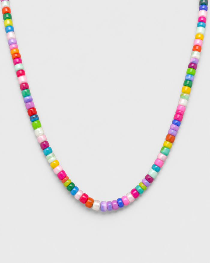 Basic Perlenkette aus 3mm Glasperlen – verschiedene Farben