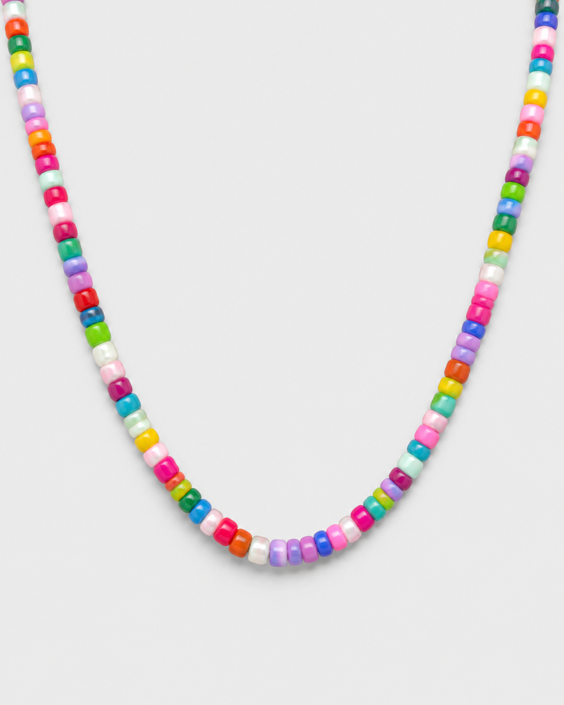 Basic Perlenkette aus 3mm Glasperlen – verschiedene Farben – Bild 1