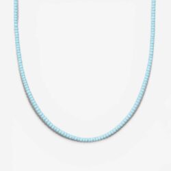 Perlenkette-Halskette-3mm-Glasperlen-hellblau-Liebeslicht-Perlenzauber