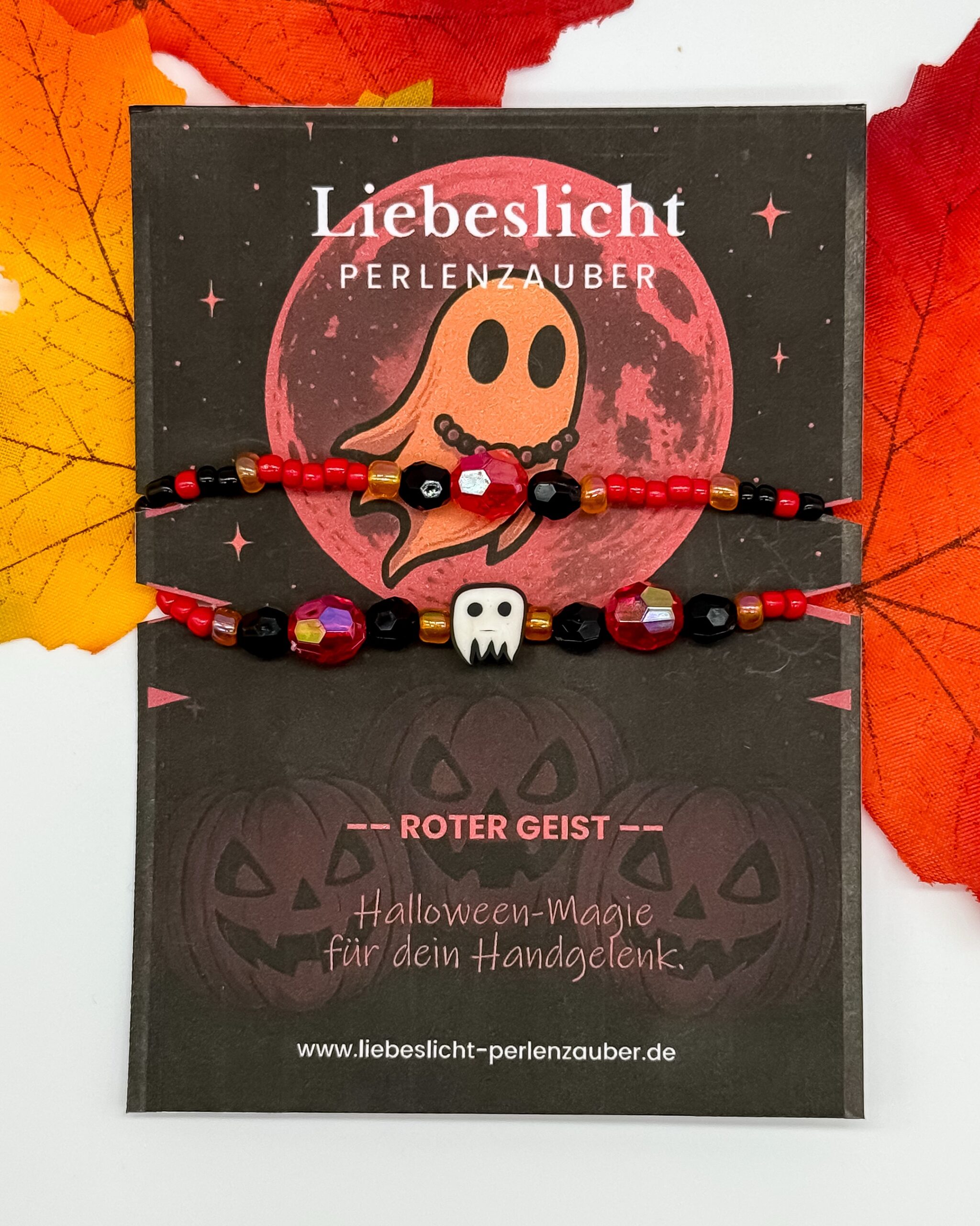 Roter Geist – Halloween-Edition – Perlenarmband – Bild 4