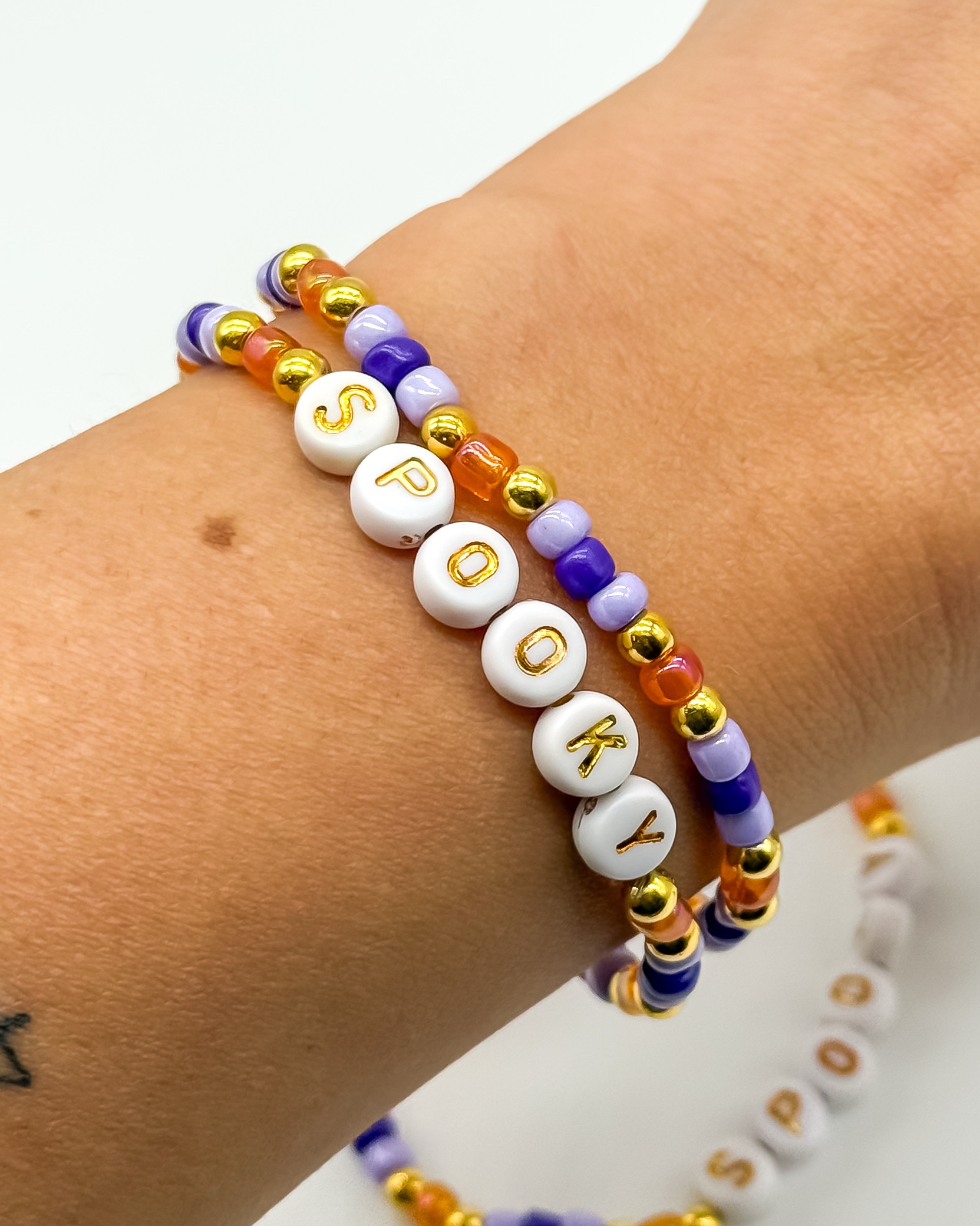 Golden Simple – Halloween-Edition – Perlenarmband – Bild 3