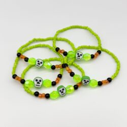 Green Skull – Halloween-Edition – Perlenarmband - Thumbnail Image 3