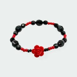 Rote Rose – Halloween-Edition – Perlenarmband - Thumbnail Image 4