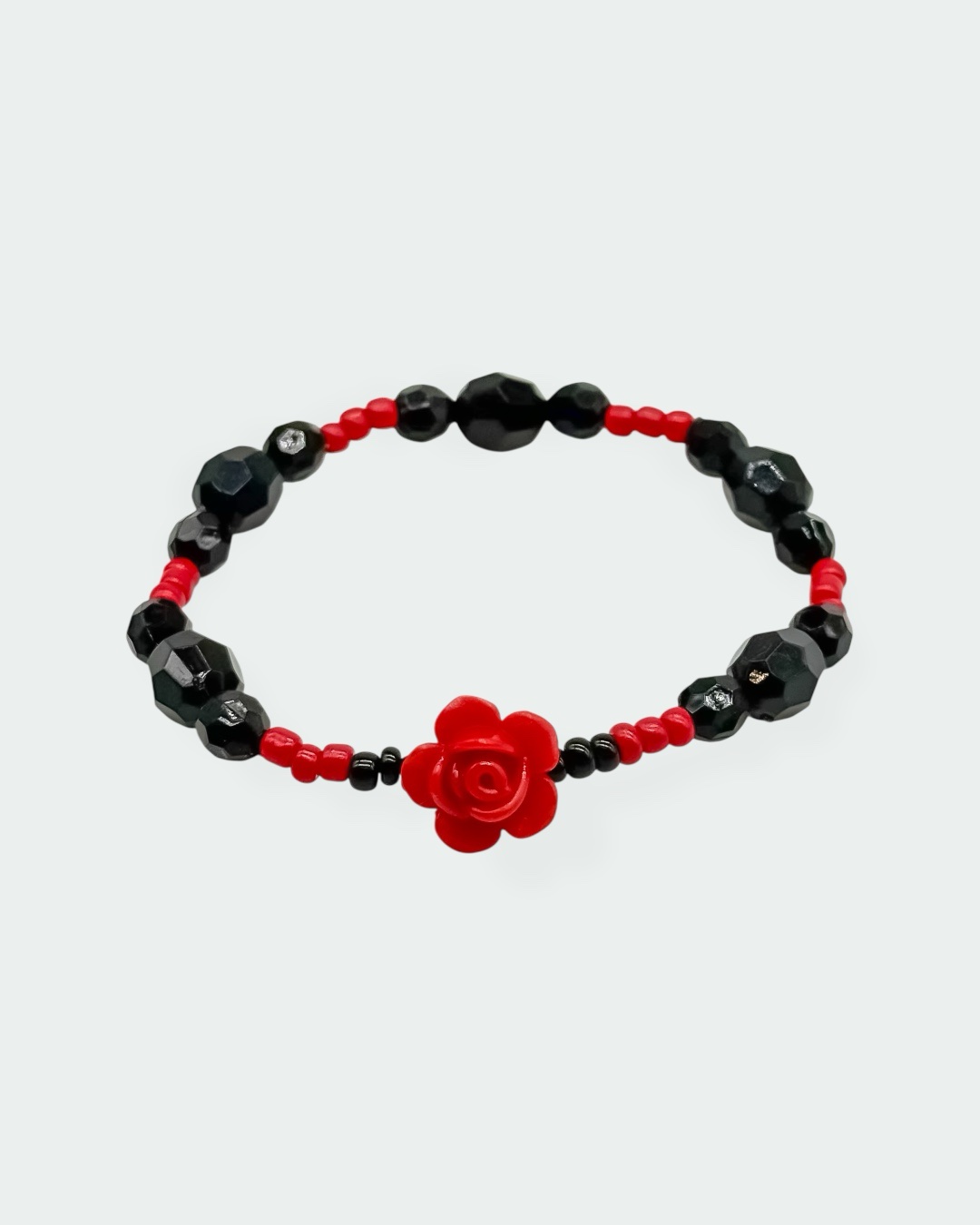 Rote Rose – Halloween-Edition – Perlenarmband – Bild 4