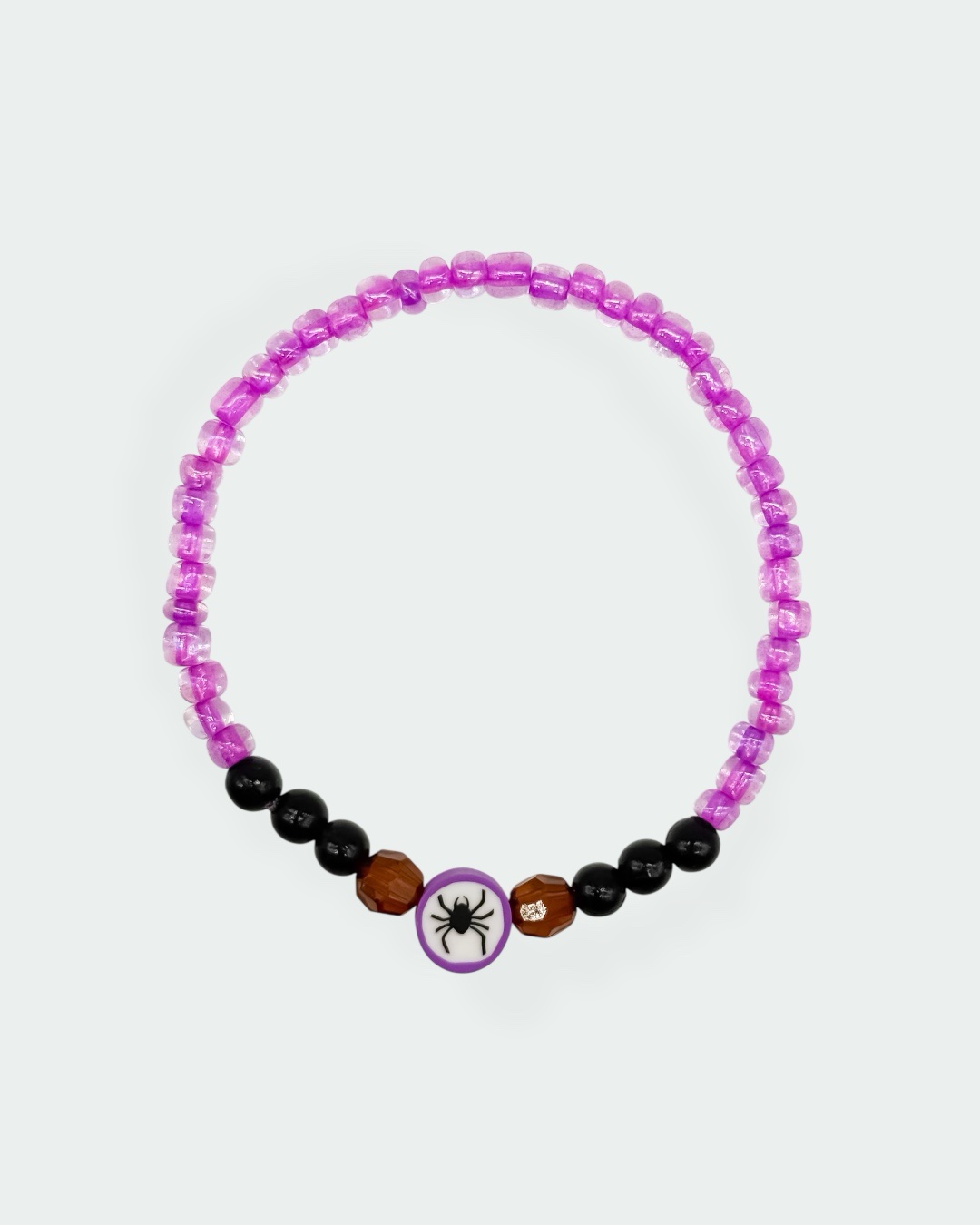 Lila Spiderdream – Halloween-Edition – Perlenarmband – Bild 3