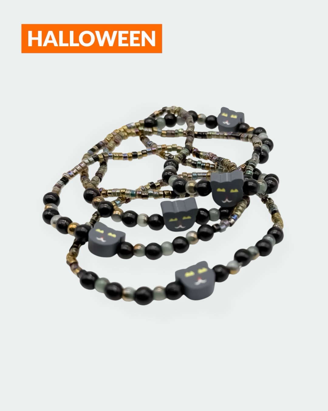 Bad Cat – Halloween-Edition – Perlenarmband – Bild 1