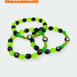 Beetlejuice Heart  – Halloween-Edition – Perlenarmband - Thumbnail Image 1