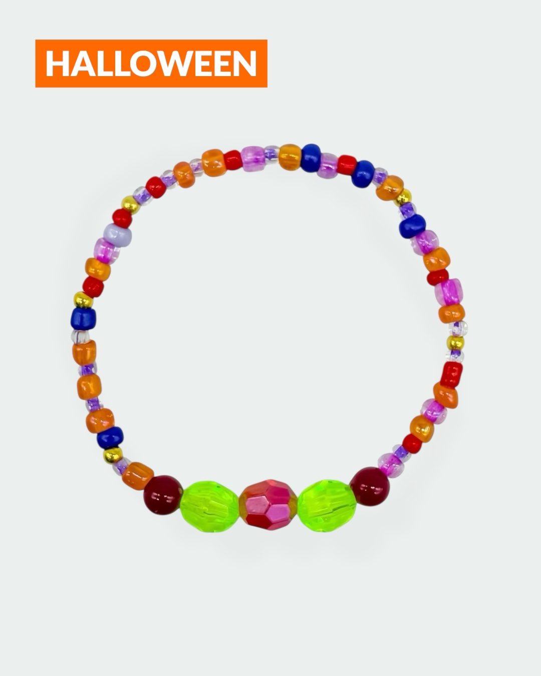 Bunter Hexenpot – Halloween-Edition – Perlenarmband – Bild 1