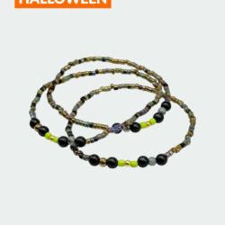 Graues Grün – Halloween-Edition – Perlenarmband - Thumbnail Image 1