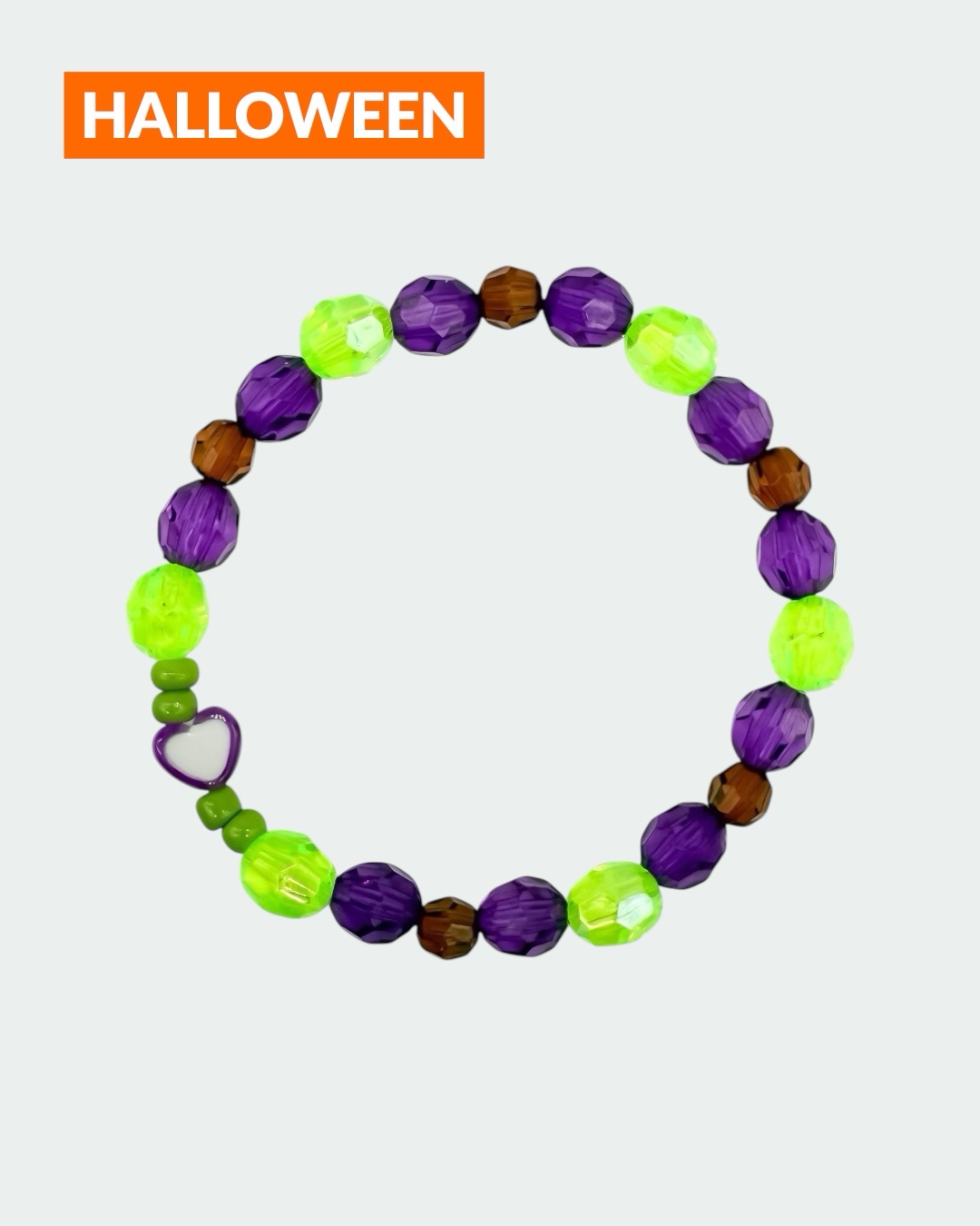 Joker Heart – Halloween-Edition – Perlenarmband – Bild 1