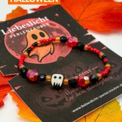 Roter Geist – Halloween-Edition – Perlenarmband - Thumbnail Image 1