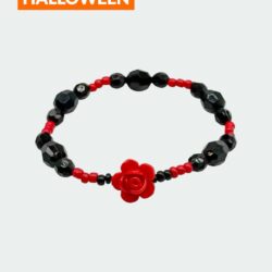 Rote Rose – Halloween-Edition – Perlenarmband - Thumbnail Image 1