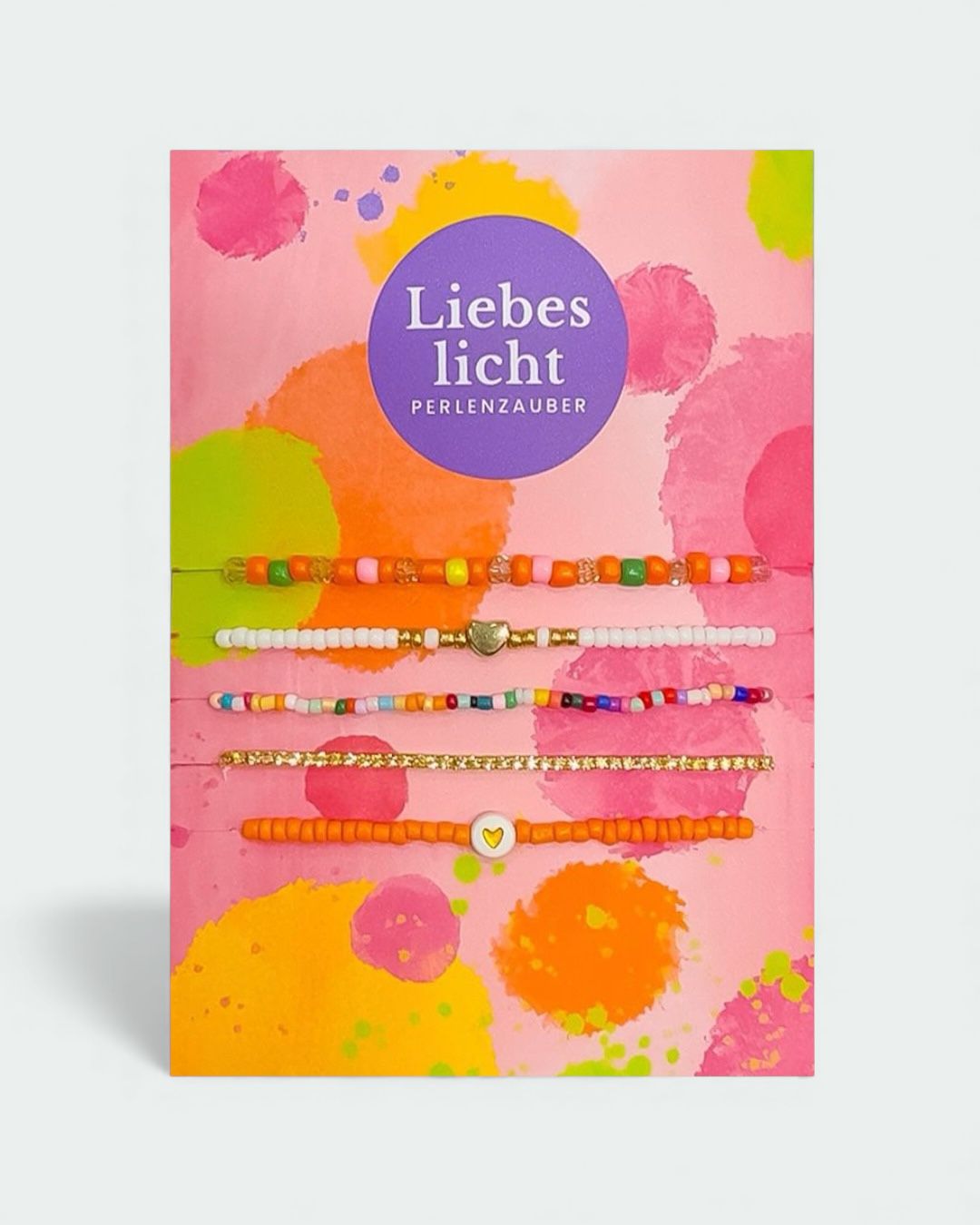 Liebeslicht Perlenzauber Perlenarmbaender gemischt 5er-Set