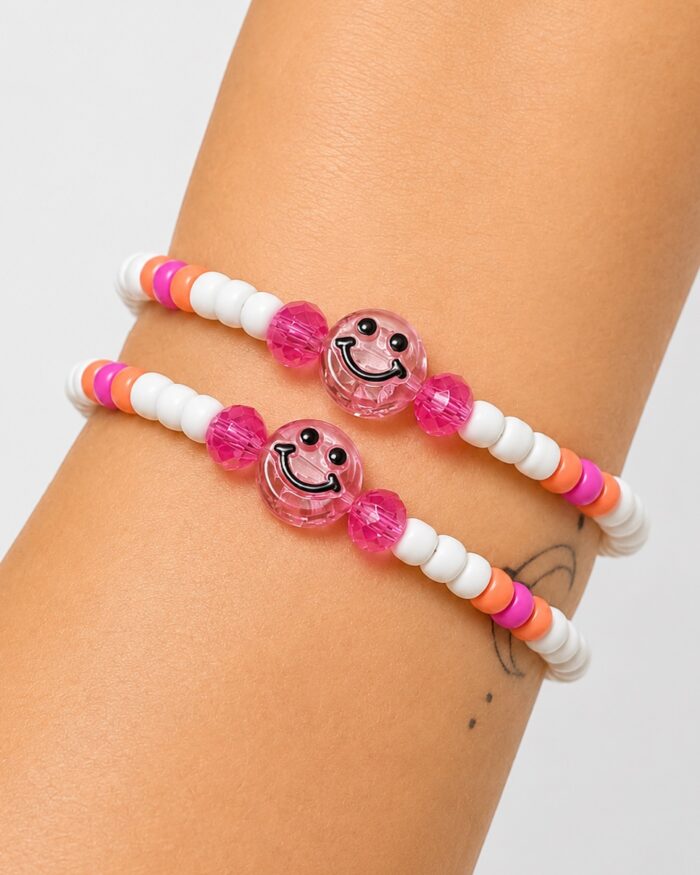 Bunter Strahlegrins – Smiley-Armband für Freude, Glück & Leichtigkeit