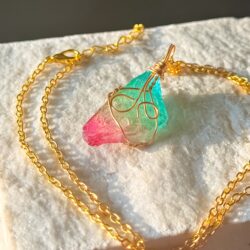 Aurora Quartz – Naturstein-Kette mit Regenbogenquarz - Thumbnail Image 4