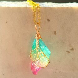 Aurora Quartz – Naturstein-Kette mit Regenbogenquarz - Thumbnail Image 3