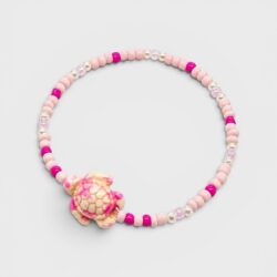 Schildkrötenlicht – Perlenarmband in Rosa für Gelassenheit, Ruhe & Vertrauen - Thumbnail Image 1