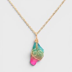 Aurora Quartz – Naturstein-Kette mit Regenbogenquarz - Thumbnail Image 1