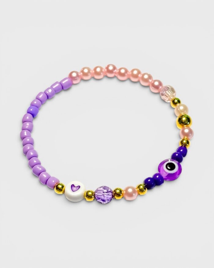 Amora Eye - Schutzarmband mit Nazar-Auge und Herzperle
