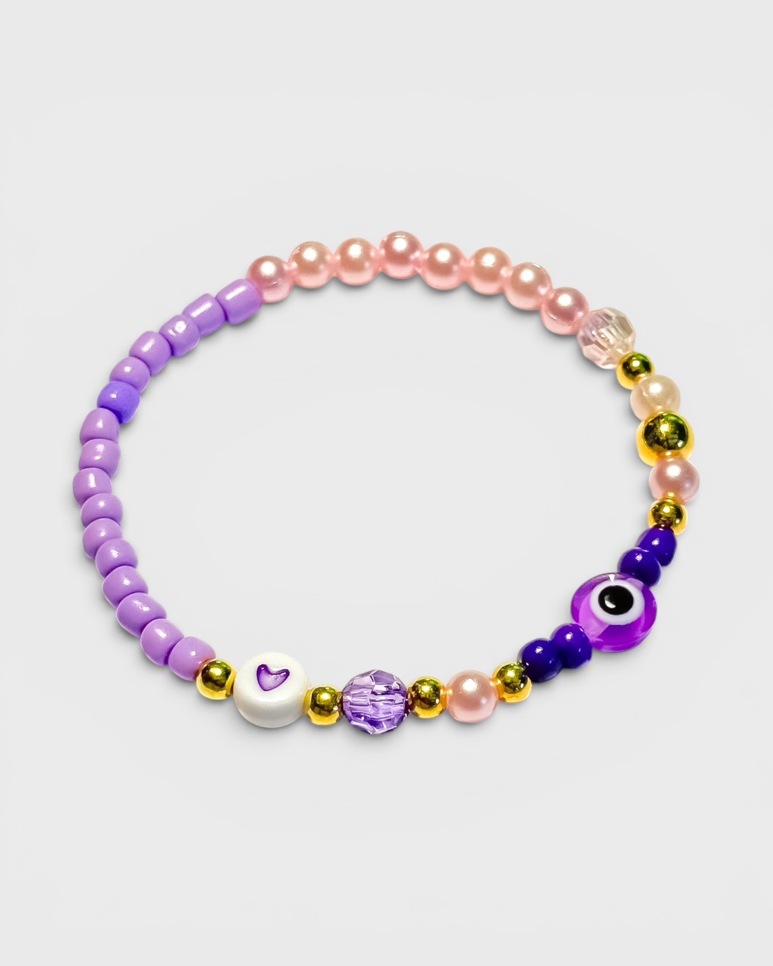 Amora Eye - Schutzarmband mit Nazar-Auge und Herzperle – Bild 1