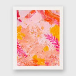 Pinke Blütezeit – abstraktes Originalkunstwerk, ca. 24 × 30 cm - Thumbnail Image 1