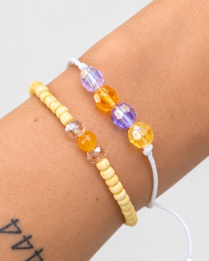 Soft Glow – 2er Armband-Set für Freude, Glück & Leichtigkeit