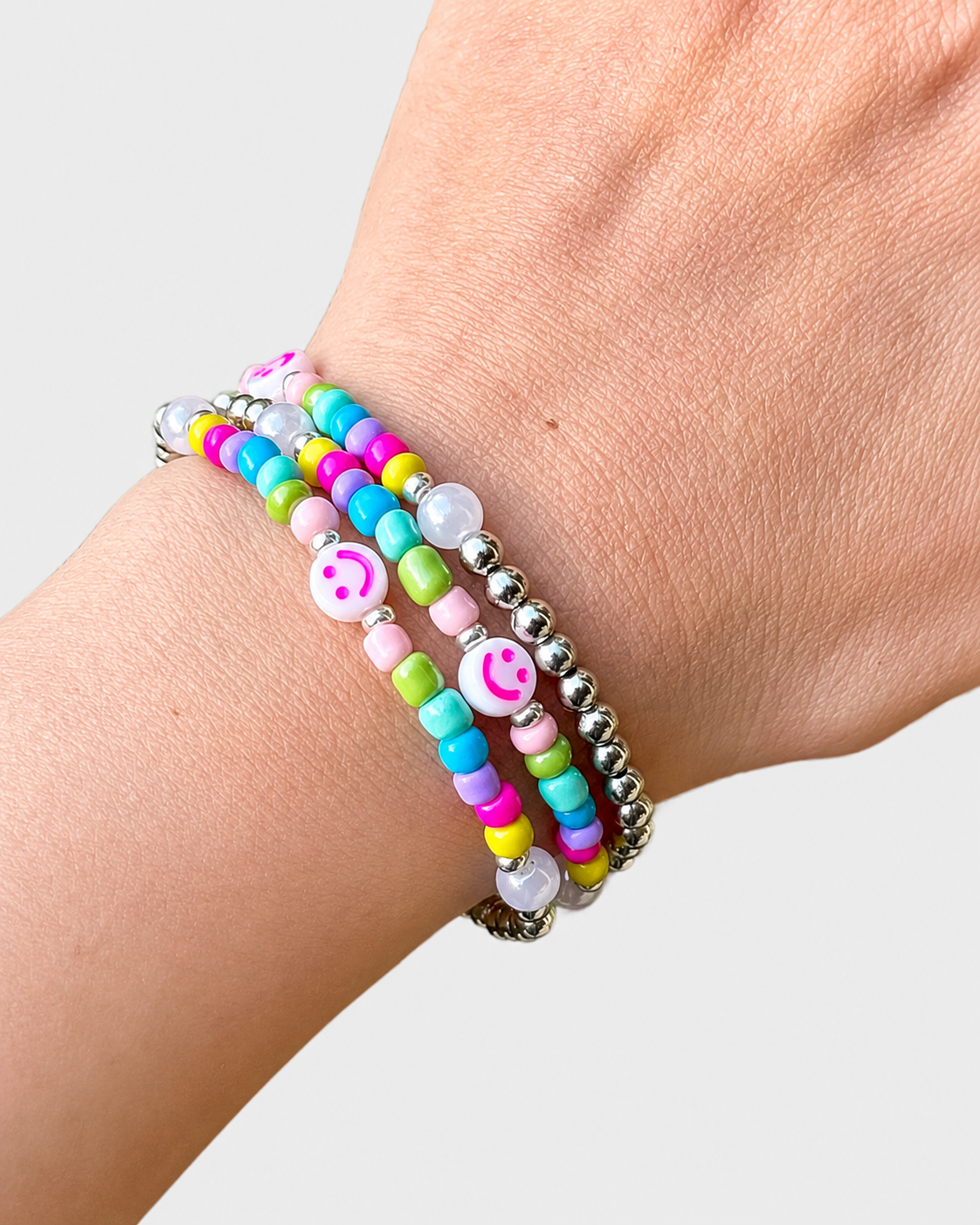 Trag ein Lächeln - Perlenarmband für Freude, Glück & Leichtigkeit – Bild 4