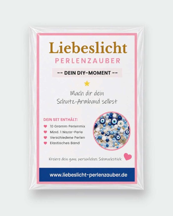 Nazar Schutzaugen DIY-Perlenset – 10 Gramm in verschiedenen Farben inkl. elastischem Band