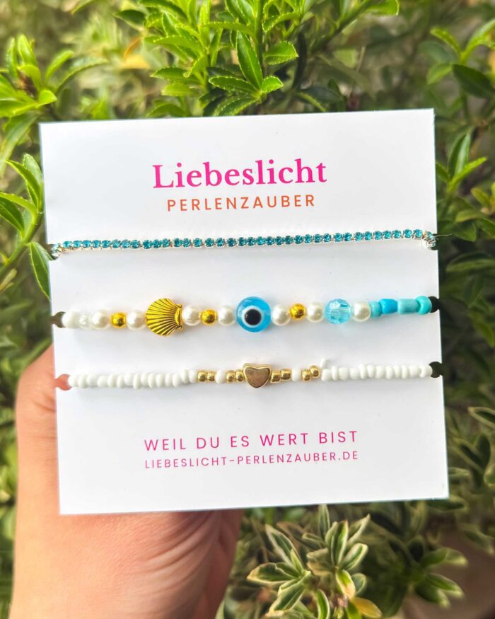 Ocean Protection – Liebeslicht Armband Set