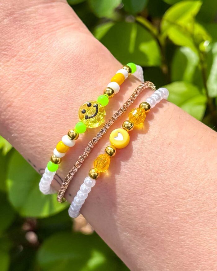 Sunshine & Selflove – 3er Armband-Set für Freude, Glück & Leichtigkeit