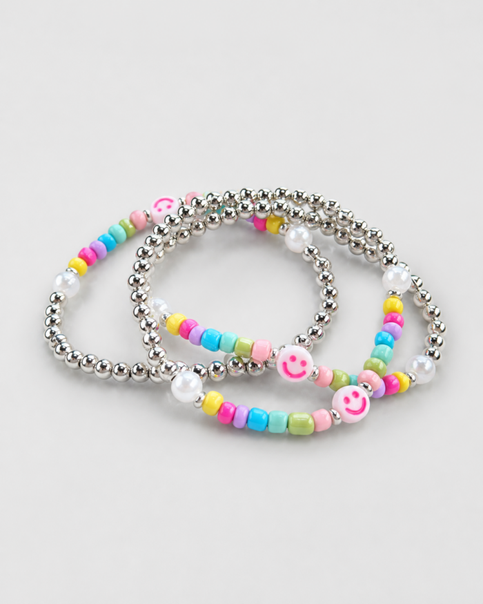 Trag ein Lächeln - Perlenarmband für Freude, Glück & Leichtigkeit