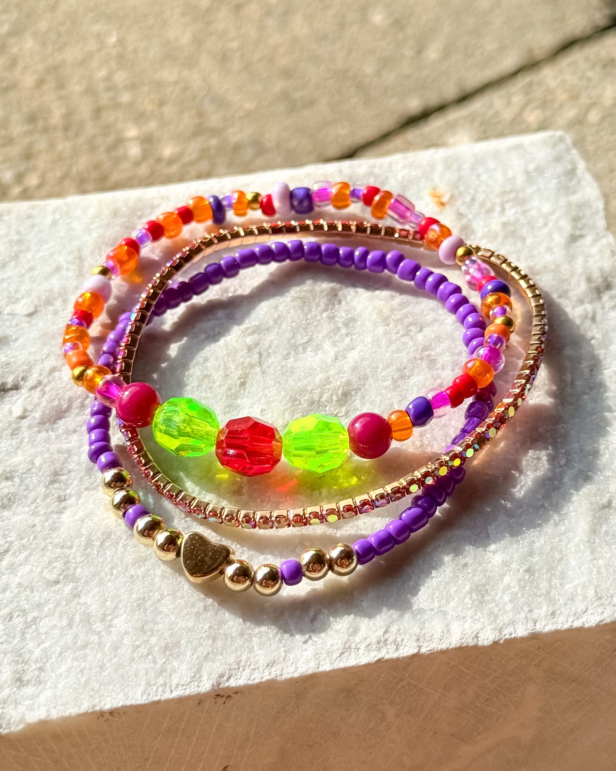 Farbenfreude – 3er Armband-Set für Leichtigkeit & gute Laune – Bild 3