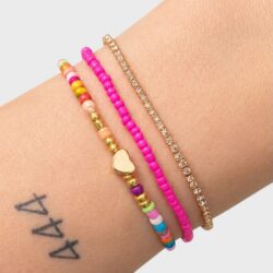Kleines Goldherz – 3er Armband-Set für Liebe, Selbstliebe & Weiblichkeit - Thumbnail Image 2