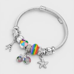 Glücksreise – Charm-Armband aus Edelstahl für Freude & Leichtigkeit - Thumbnail Image 3