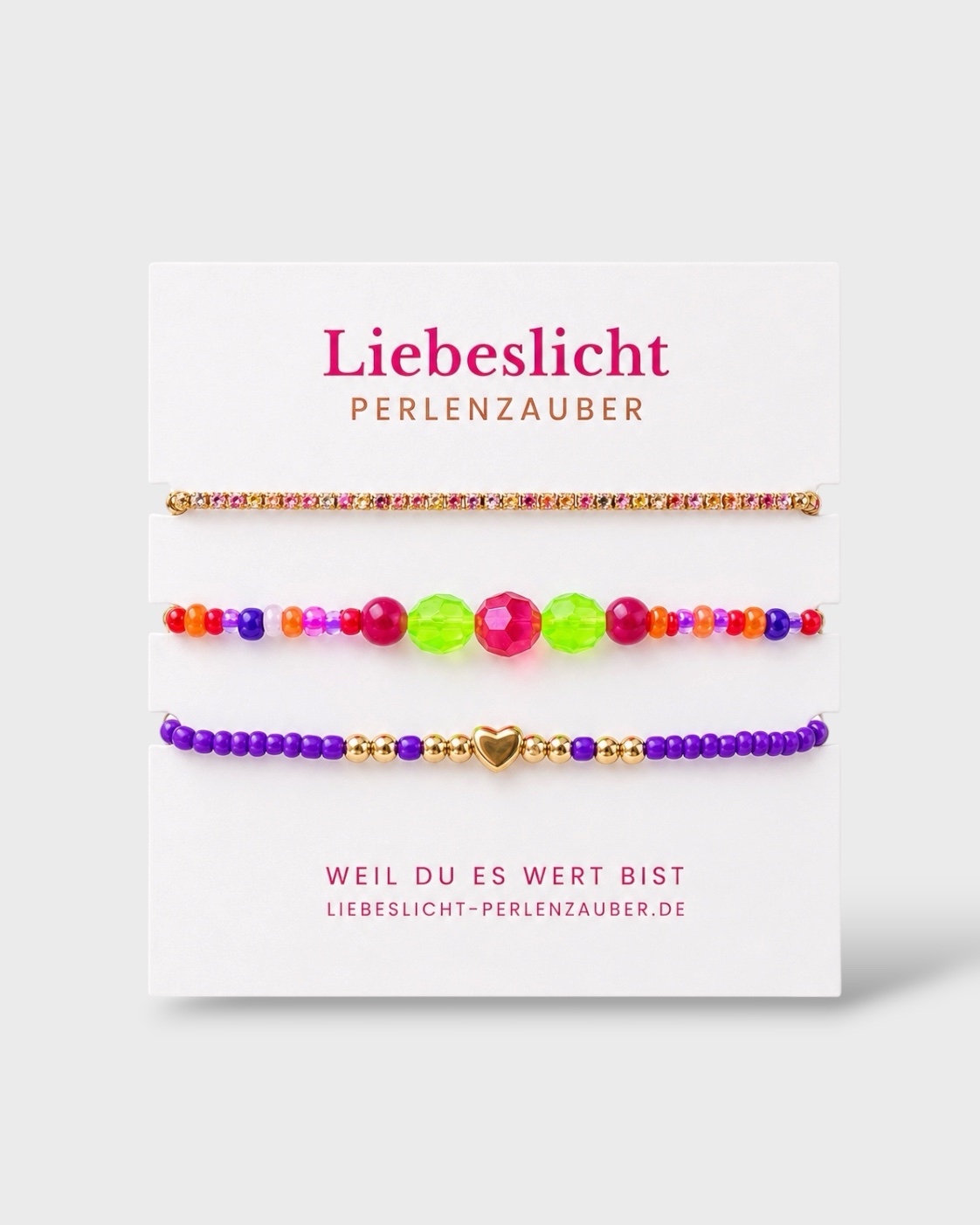 Farbenfreude – 3er Armband-Set für Leichtigkeit & gute Laune – Bild 1