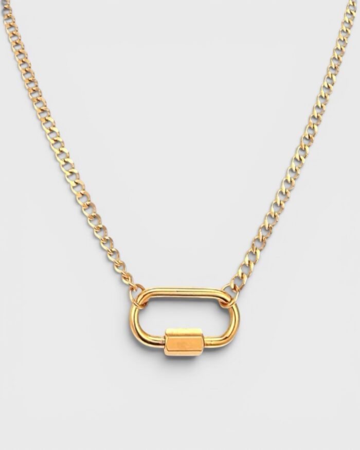 Mix & Match Basic Edelstahl-Charmkette mit Schraubkarabiner-Connector
