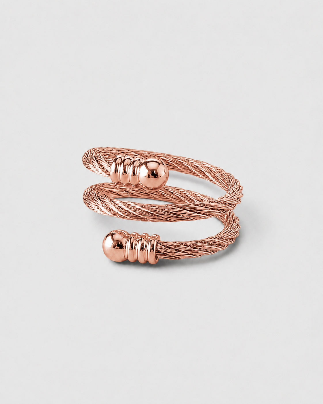 Golden Twist – verstellbarer Edelstahlring in Gold, Rosé oder Silber – Bild 3