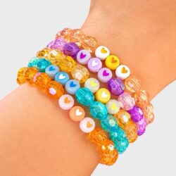 Herzensfarben dreierlei – Kristallperlenarmband für Liebe, Selbstliebe & Weiblichkeit - Thumbnail Image 3
