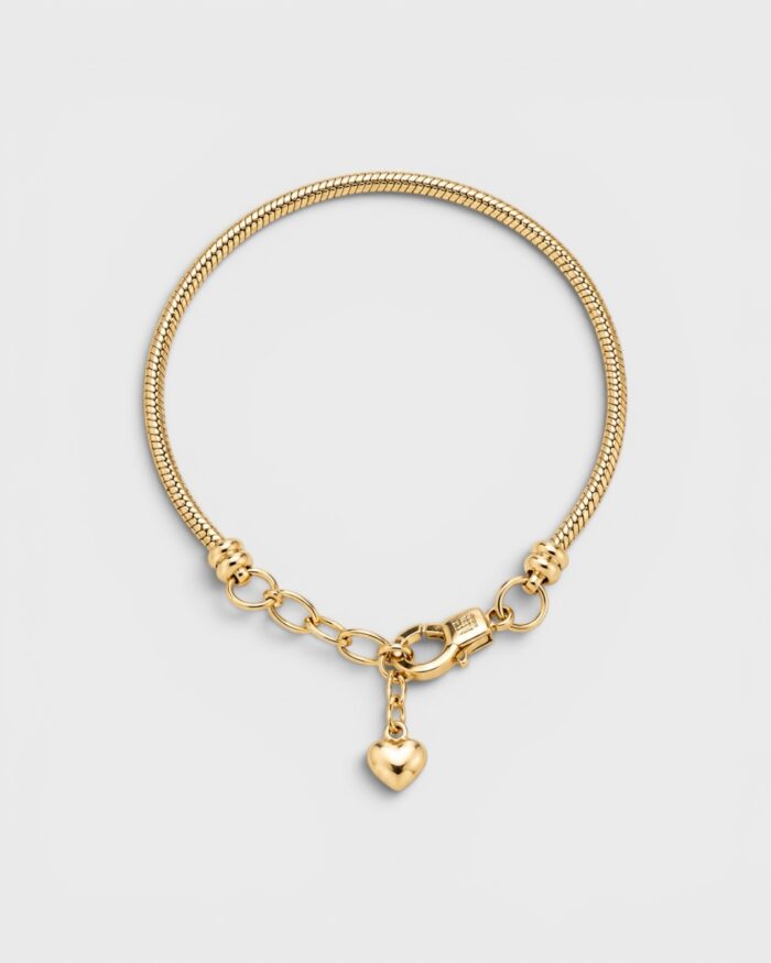 Mix & Match Basic Schlangenkette – Charm-Armband in Gold oder Silber