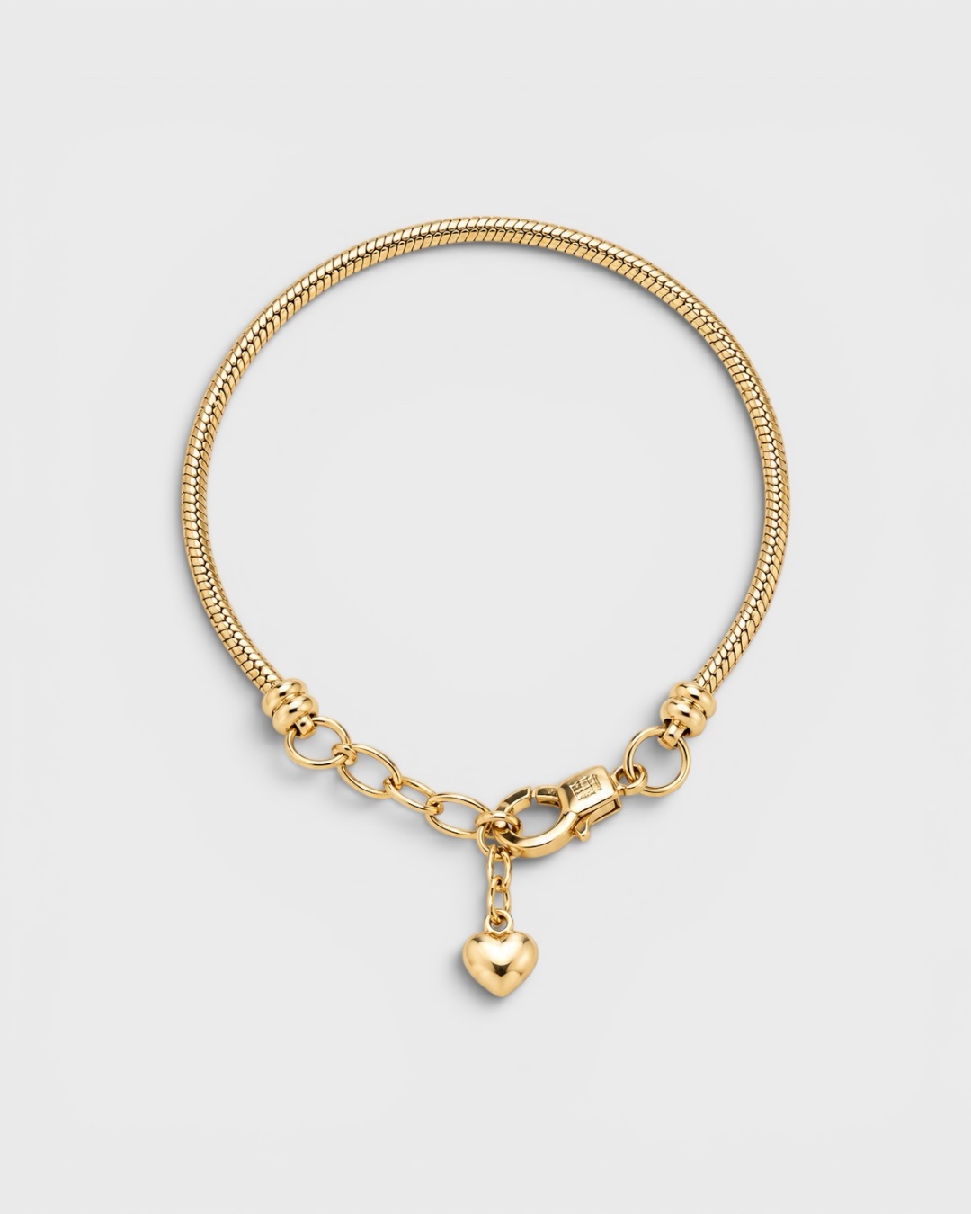 Mix & Match Basic Schlangenkette – Charm-Armband in Gold oder Silber – Bild 1