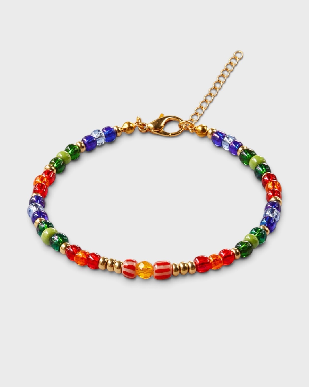 Sonnenspiel – Perlenarmband mit Karabinerverschluss – Bild 1