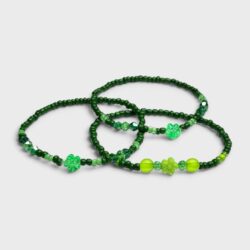Blütentraum – grünes, verspieltes Perlenarmband in zwei Designs - Thumbnail Image 2